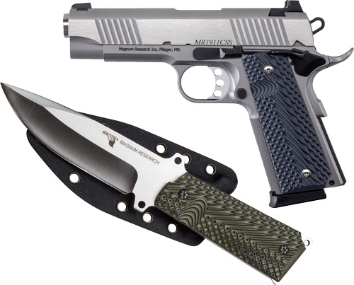 DESERT EAGLE 1911 COMMANDER - 45ACP 4.3" FS SS G10 W/KNIFE