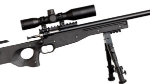 CRICKETT PRECISION RIFLE 22LR - BLUED/BLACK THREADED W/SCOPE