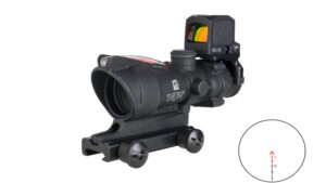 TRIJICON ACOG 4X32 RED CHEV .223 W/RCR