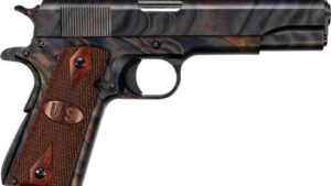 AUTO-ORDNANCE GI 1911A1 45ACP - CASE HARDENED FIXED WOOD