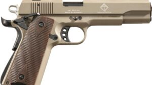 GERMAN SPORT 1911 22LR - 5" TAN/FAUX WOOD GRIPS 10RD