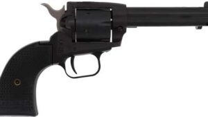 HERITAGE 22LR/22WMR BLACK - 4.75" STEEL FRAME POLYMER GRIP